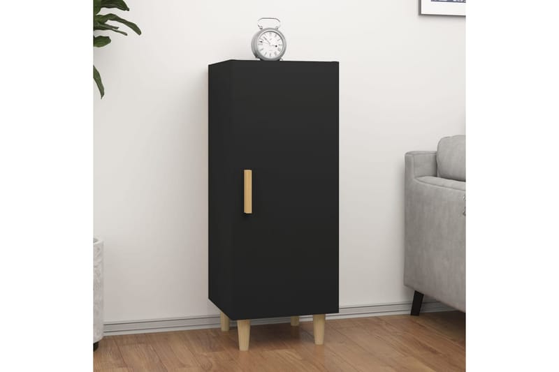 beBasic Skänk svart 34,5x34x90 cm konstruerat trä - Skänkar & sideboards