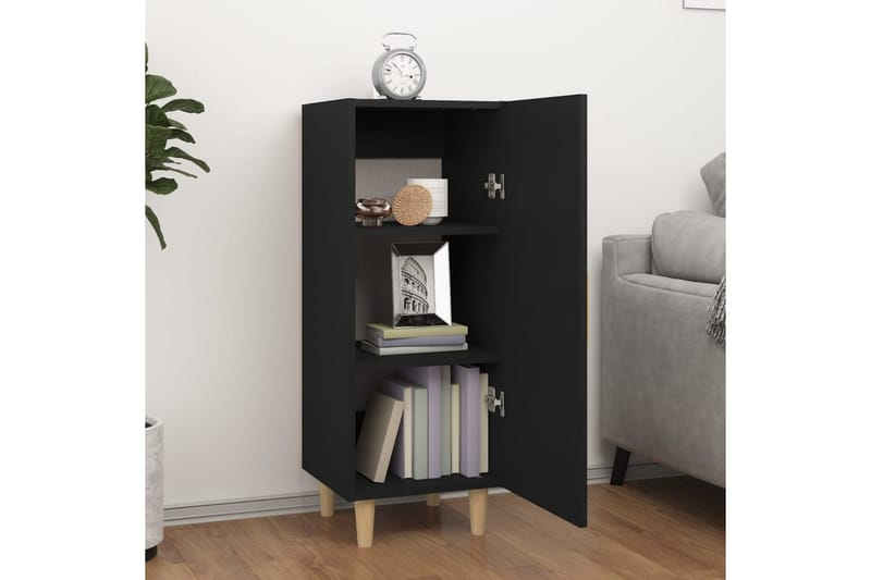 beBasic Skänk svart 34,5x34x90 cm konstruerat trä - Skänkar & sideboards