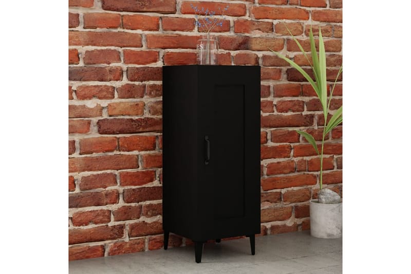 beBasic Skänk svart 34,5x34x90 cm konstruerat trä - Skänkar & sideboards