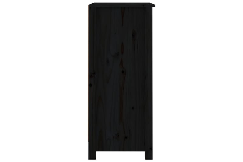 beBasic Skänk svart 40x35x80 cm massiv furu - Skänkar & sideboards