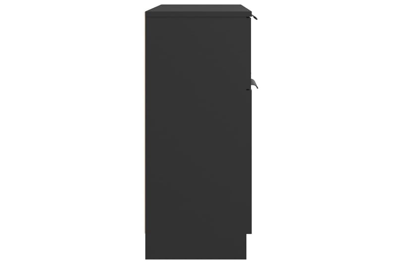 beBasic Skänk svart 60x30x70 cm konstruerat trä - Skänkar & sideboards