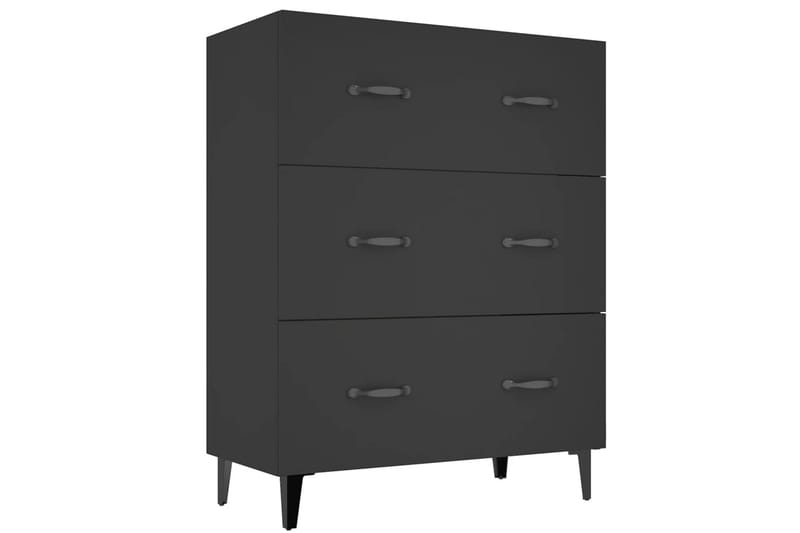 beBasic Skänk svart 69,5x34x90 cm konstruerat trä - Skänkar & sideboards