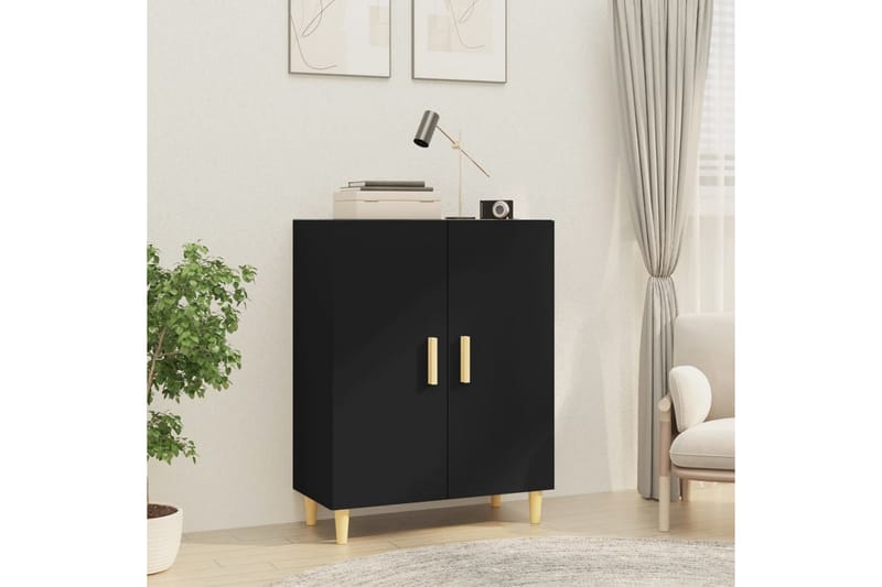 beBasic Skänk svart 70x34x90 cm konstruerat trä - Förvaring - Förvaringsmöbler - Skänkar & sideboards
