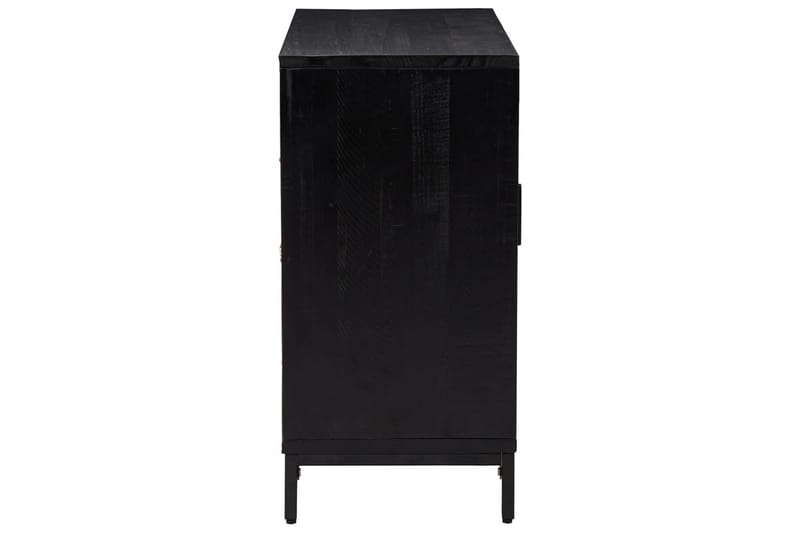 beBasic Skänk svart 75x35x70 cm massiv återvunnen furu - Förvaring - Förvaringsmöbler - Skänkar & sideboards