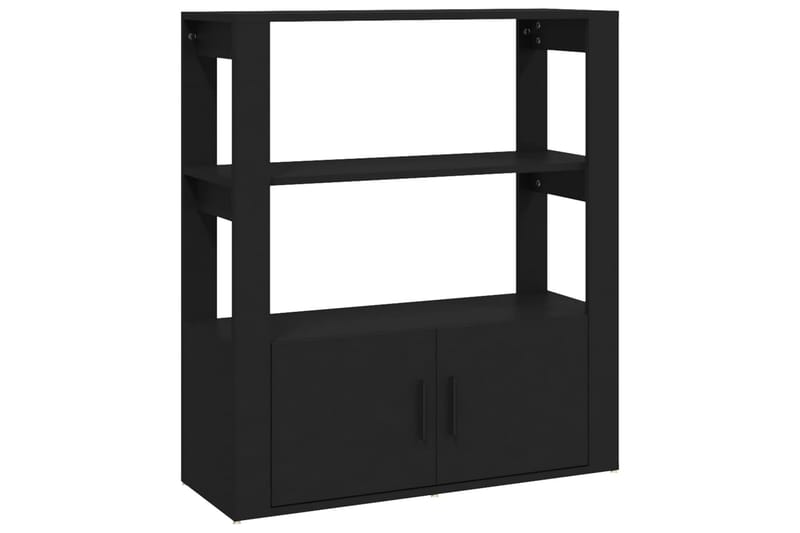 beBasic Skänk svart 80x30x90 cm konstruerat trä - Skänkar & sideboards