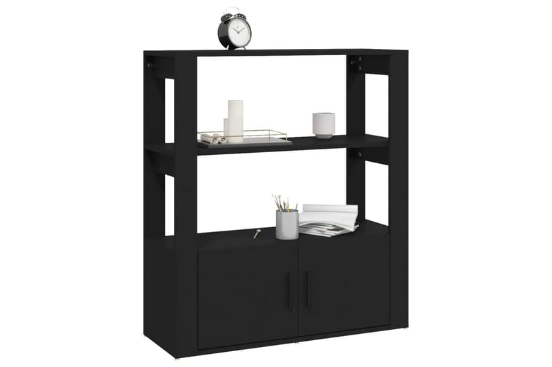 beBasic Skänk svart 80x30x90 cm konstruerat trä - Förvaring - Förvaringsmöbler - Skänkar & sideboards