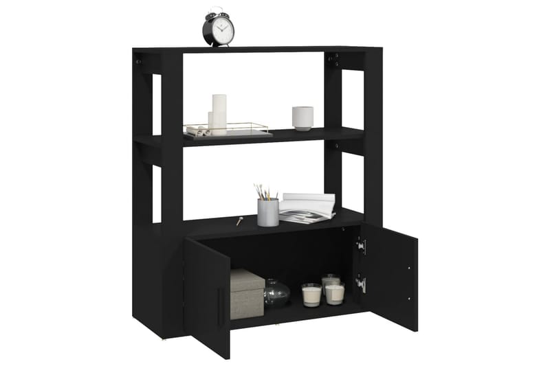 beBasic Skänk svart 80x30x90 cm konstruerat trä - Förvaring - Förvaringsmöbler - Skänkar & sideboards