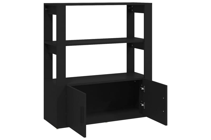 beBasic Skänk svart 80x30x90 cm konstruerat trä - Förvaring - Förvaringsmöbler - Skänkar & sideboards