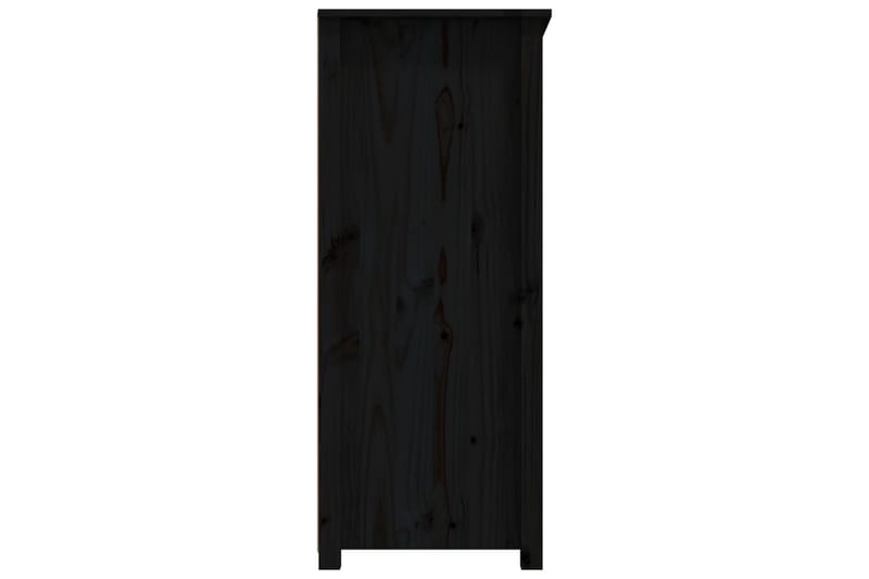 beBasic Skänk svart 83x41,5x100 cm massiv furu - Skänkar & sideboards