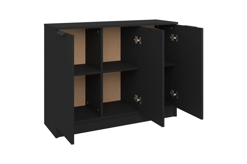 beBasic Skänk svart 90,5x30x70 cm konstruerat trä - Skänkar & sideboards