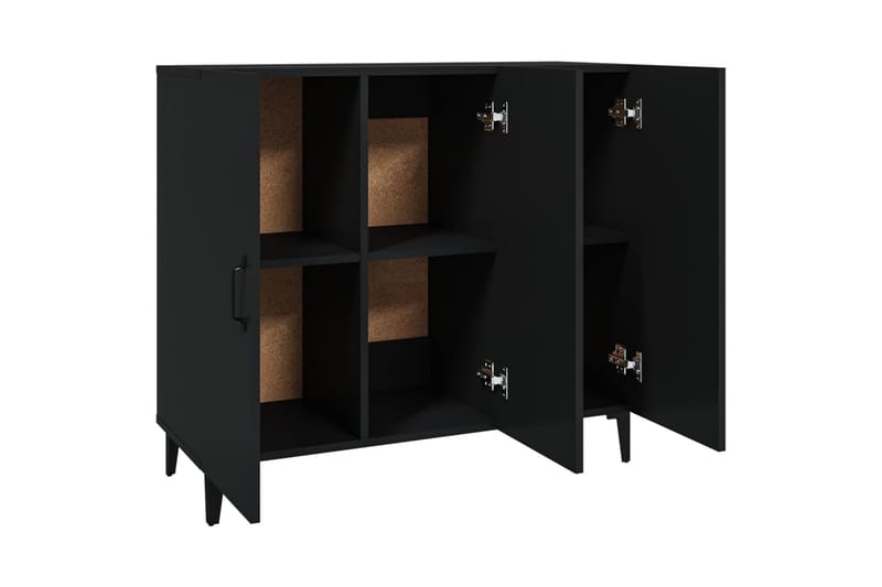 beBasic Skänk svart 90x34x80 cm konstruerat trä - Skänkar & sideboards