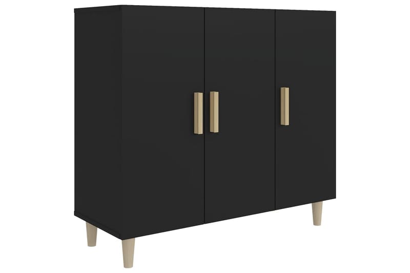 beBasic Skänk svart 90x34x80 cm konstruerat trä - Skänkar & sideboards