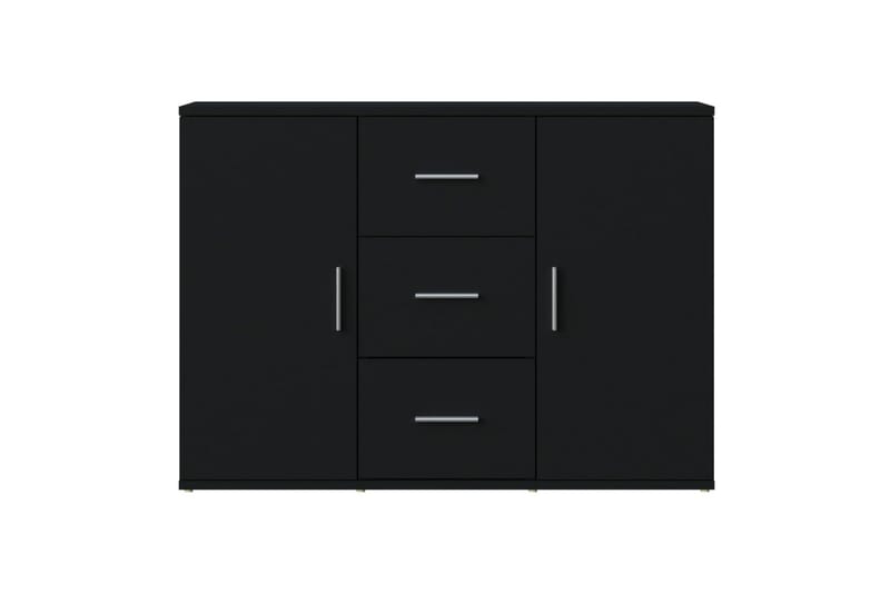 beBasic Skänk svart 91x29,5x65 cm konstruerat trä - Skänkar & sideboards