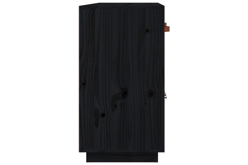 beBasic Skänk svart 98,5x40x75 cm massiv furu - Förvaring - Förvaringsmöbler - Skänkar & sideboards