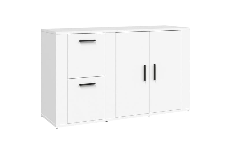 beBasic Skänk vit 100x33x59,5 cm konstruerat trä - Skänkar & sideboards