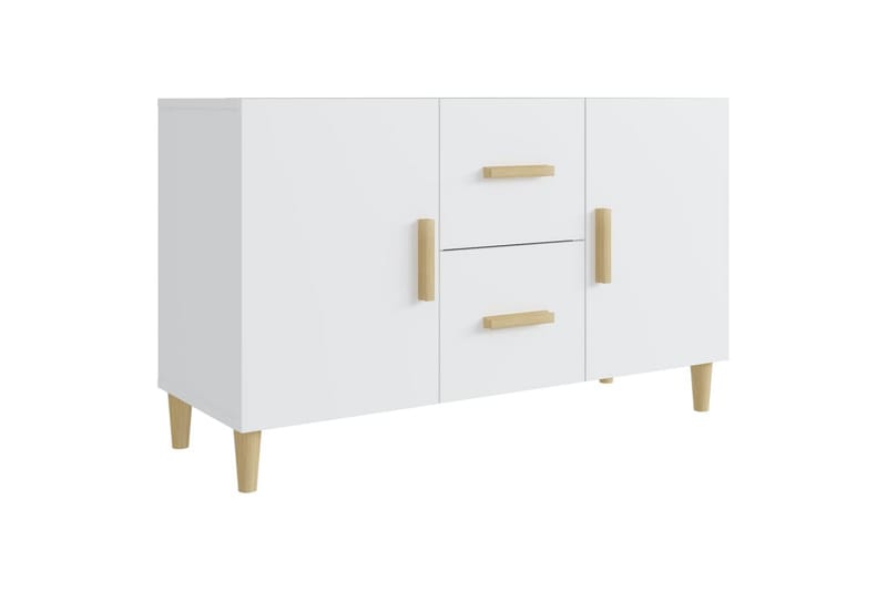 beBasic Skänk vit 100x36x60 cm konstruerat trä - Skänkar & sideboards