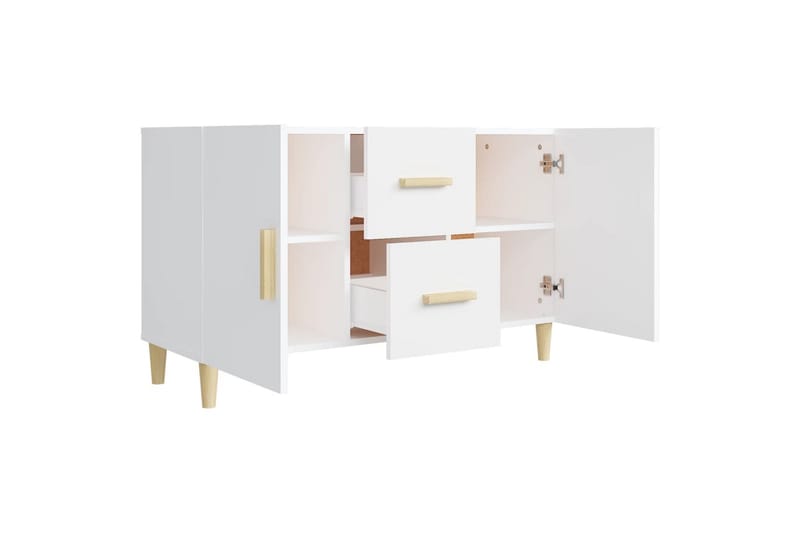 beBasic Skänk vit 100x36x60 cm konstruerat trä - Skänkar & sideboards