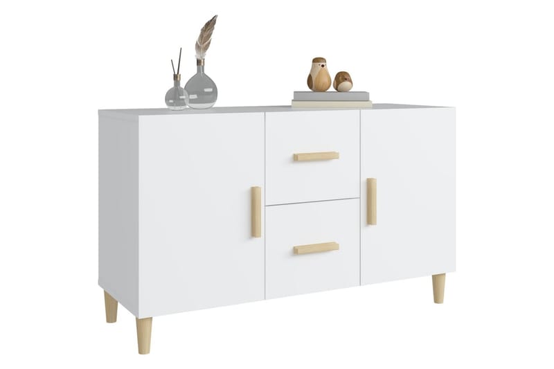 beBasic Skänk vit 100x36x60 cm konstruerat trä - Skänkar & sideboards