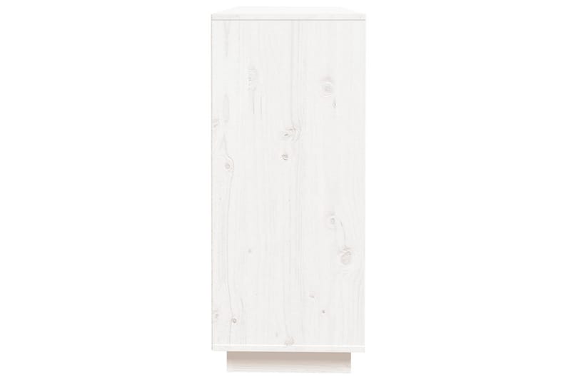 beBasic Skänk vit 110,5x35x80 cm massiv furu - Skänkar & sideboards