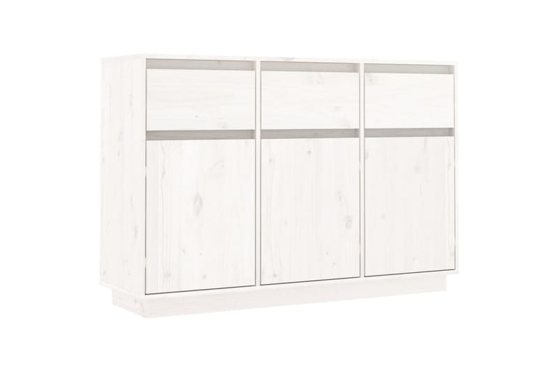 beBasic Skänk vit 110x34x75 cm massiv furu - Skänkar & sideboards