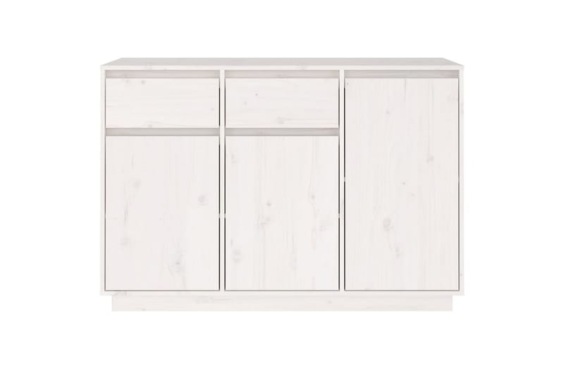 beBasic Skänk vit 110x34x75 cm massiv furu - Skänkar & sideboards