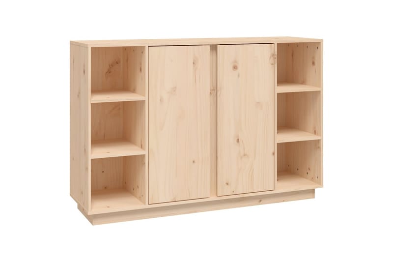 beBasic Skänk vit 120x35x80 cm massiv furu - Skänkar & sideboards