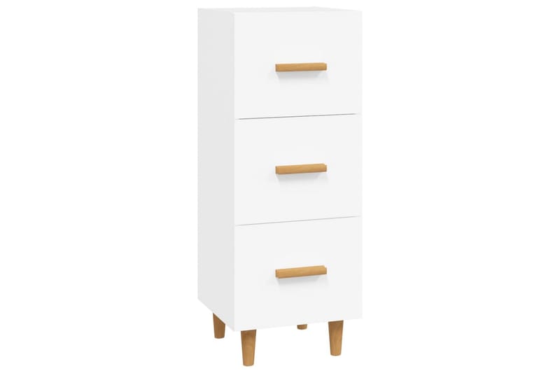 beBasic Skänk vit 34,5x34x90 cm konstruerat trä - Förvaring - Förvaringsmöbler - Skänkar & sideboards