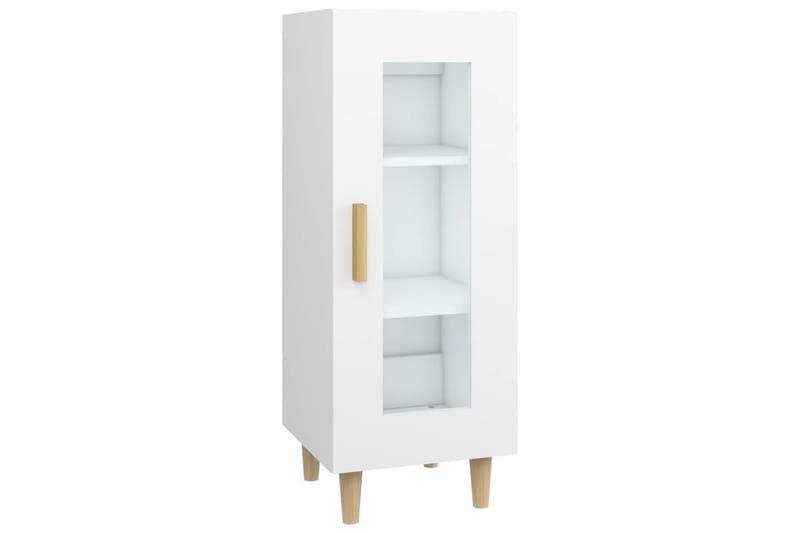 beBasic Skänk vit 34,5x34x90 cm konstruerat trä - Förvaring - Förvaringsmöbler - Skänkar & sideboards