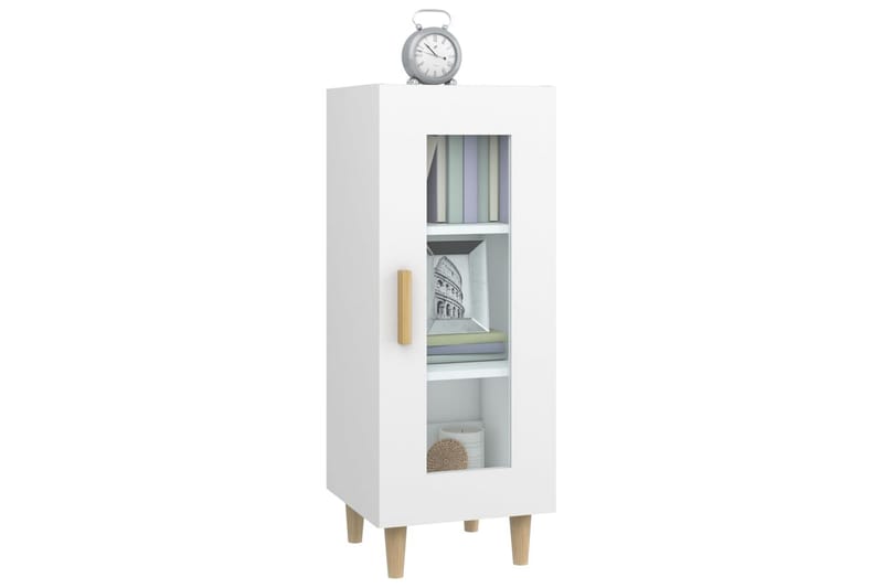 beBasic Skänk vit 34,5x34x90 cm konstruerat trä - Förvaring - Förvaringsmöbler - Skänkar & sideboards