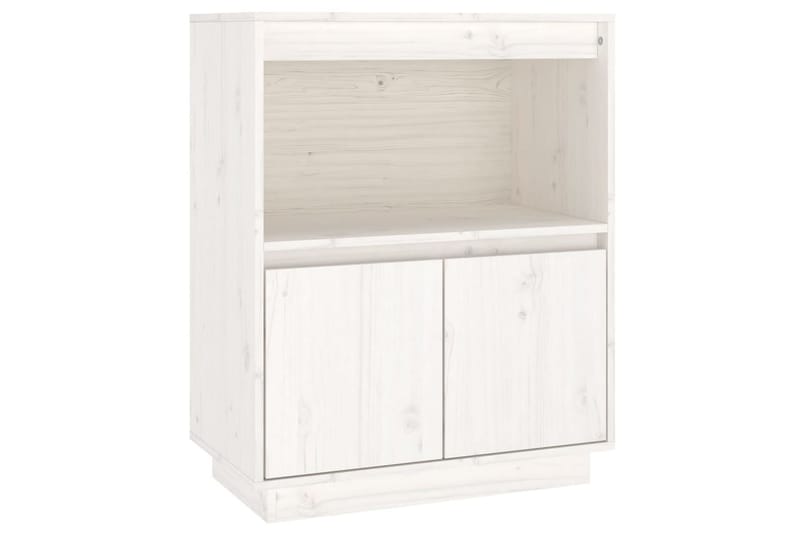 beBasic Skänk vit 60x34x75 cm massiv furu - Skänkar & sideboards