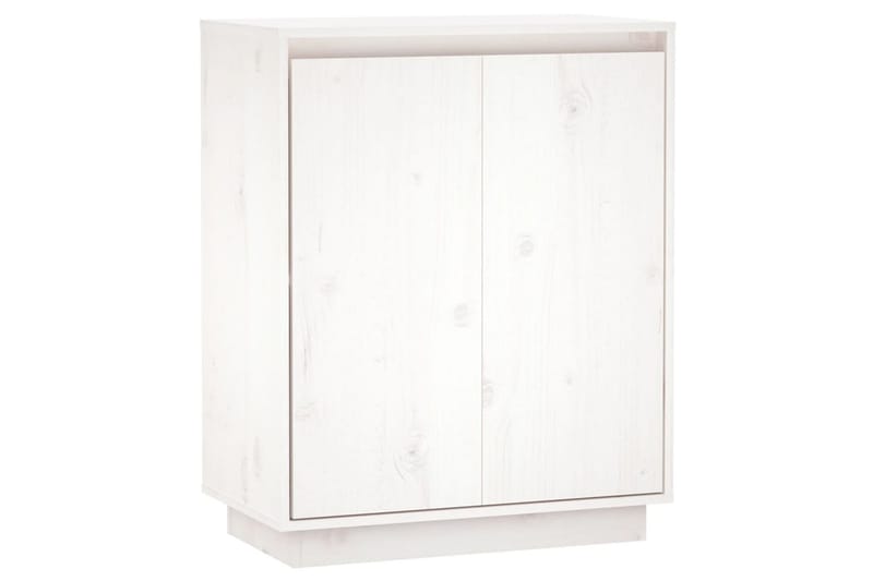 beBasic Skänk vit 60x34x75 cm massiv furu - Skänkar & sideboards