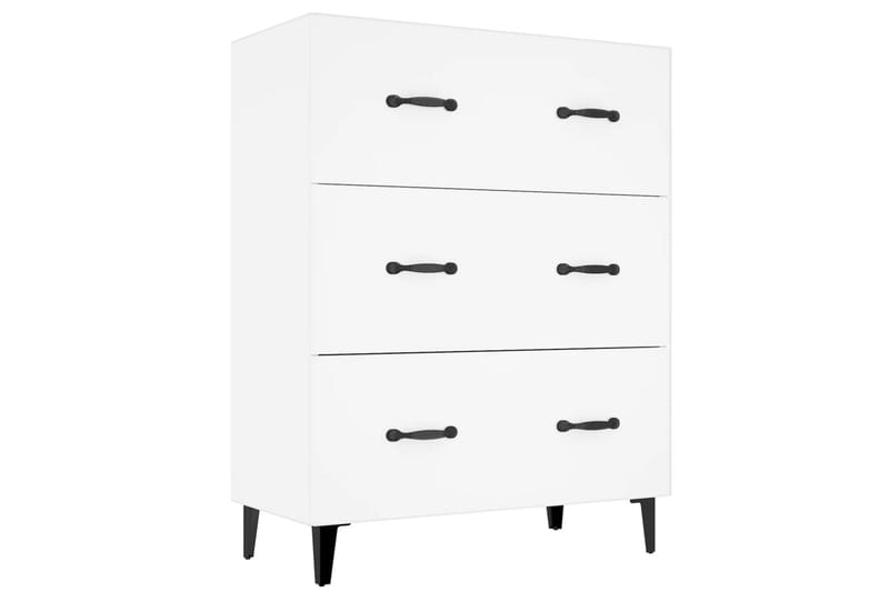 beBasic Skänk vit 69,5x34x90 cm konstruerat trä - Skänkar & sideboards