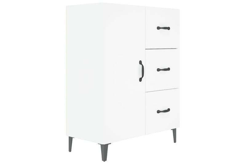 beBasic Skänk vit 69,5x34x90 cm konstruerat trä - Skänkar & sideboards