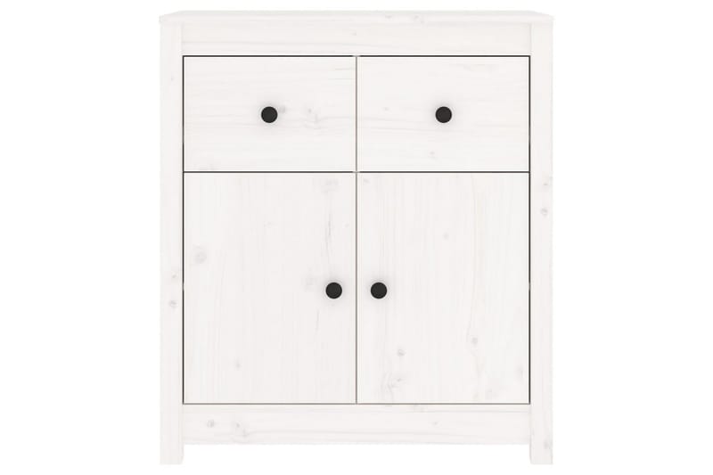 beBasic Skänk vit 70x35x80 cm massiv furu - Skänkar & sideboards