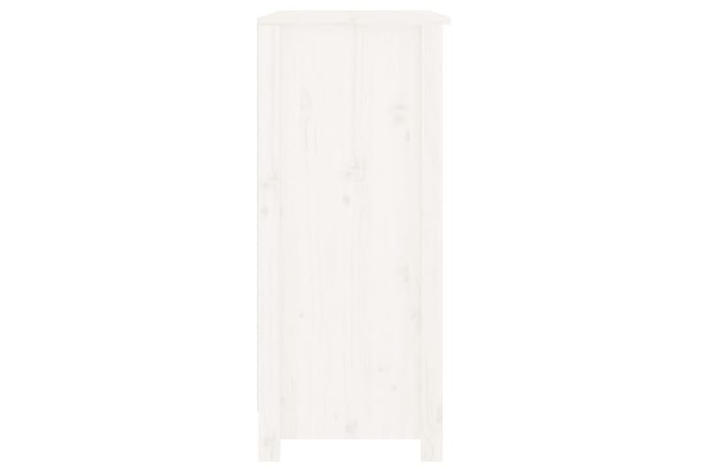 beBasic Skänk vit 70x35x80 cm massiv furu - Skänkar & sideboards