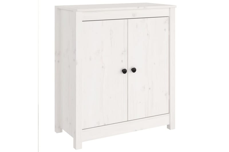 beBasic Skänk vit 70x35x80 cm massiv furu - Skänkar & sideboards