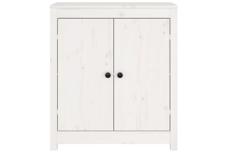 beBasic Skänk vit 70x35x80 cm massiv furu - Skänkar & sideboards