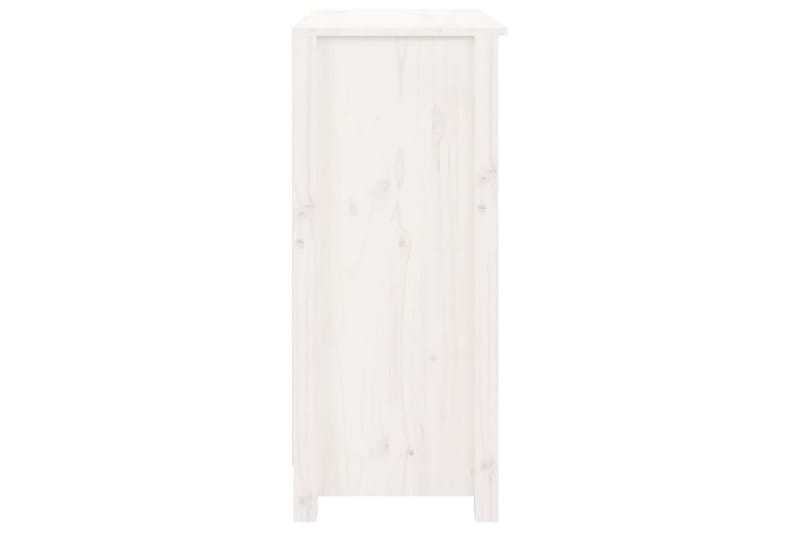 beBasic Skänk vit 70x35x80 cm massiv furu - Skänkar & sideboards