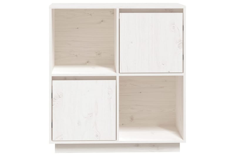 beBasic Skänk vit 74x35x80 cm massiv furu - Skänkar & sideboards