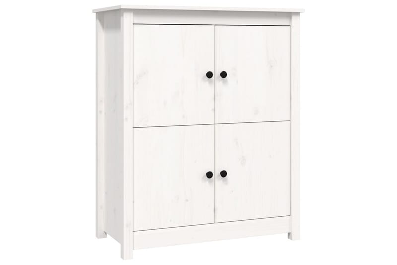 beBasic Skänk vit 83x41,5x100 cm massiv furu - Skänkar & sideboards