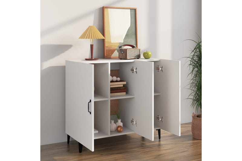 beBasic Skänk vit 90x34x80 cm konstruerat trä - Skänkar & sideboards