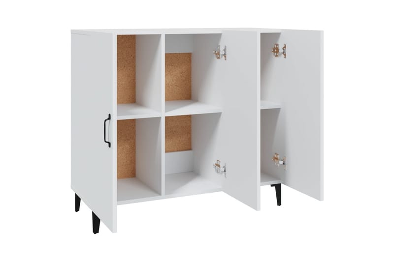 beBasic Skänk vit 90x34x80 cm konstruerat trä - Skänkar & sideboards