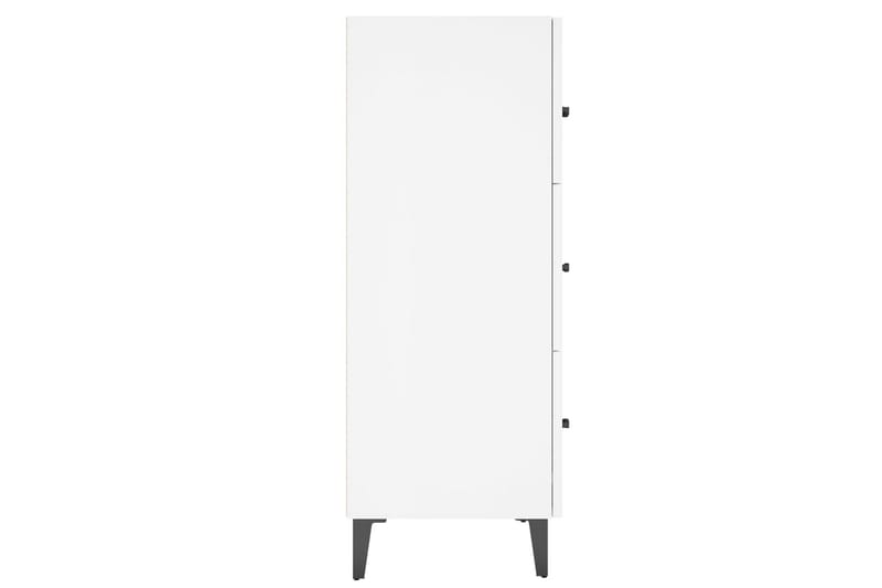 beBasic Skänk vit högglans 69,5x34x90 cm konstruerat trä - Skänkar & sideboards