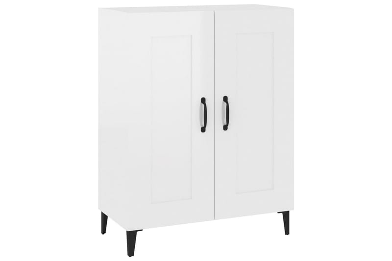 beBasic Skänk vit högglans 69,5x34x90 cm konstruerat trä - Skänkar & sideboards