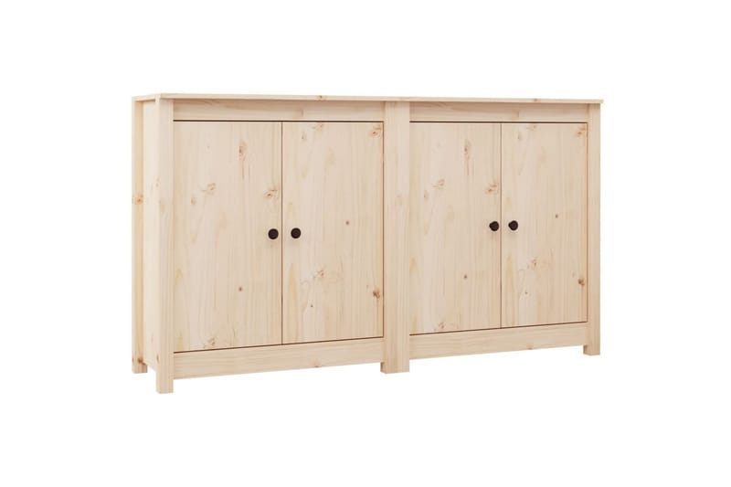 beBasic Skänkar 2 st 70x35x80 cm massiv furu - Skänkar & sideboards