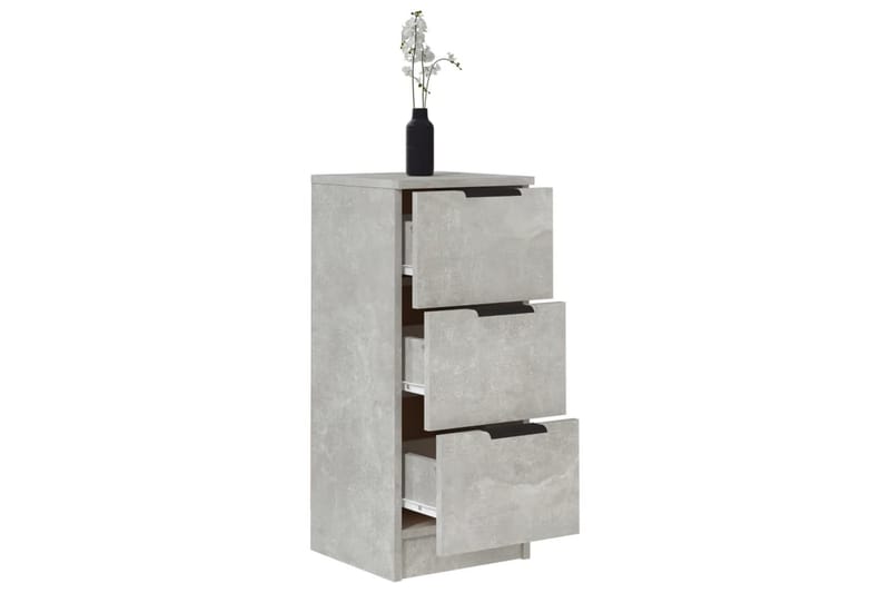 beBasic Skänkar 2 st betonggrå 30x30x70 cm konstruerat trä - Förvaring - Förvaringsmöbler - Skänkar & sideboards