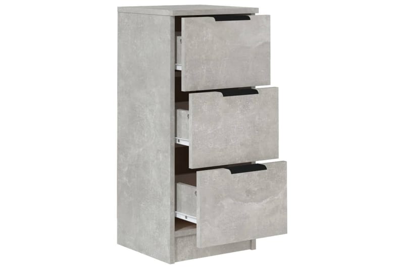 beBasic Skänkar 2 st betonggrå 30x30x70 cm konstruerat trä - Förvaring - Förvaringsmöbler - Skänkar & sideboards