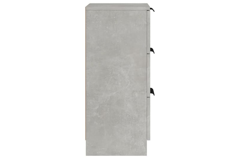 beBasic Skänkar 2 st betonggrå 30x30x70 cm konstruerat trä - Förvaring - Förvaringsmöbler - Skänkar & sideboards