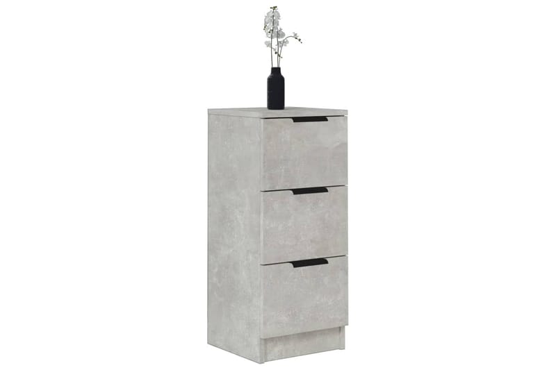 beBasic Skänkar 2 st betonggrå 30x30x70 cm konstruerat trä - Förvaring - Förvaringsmöbler - Skänkar & sideboards