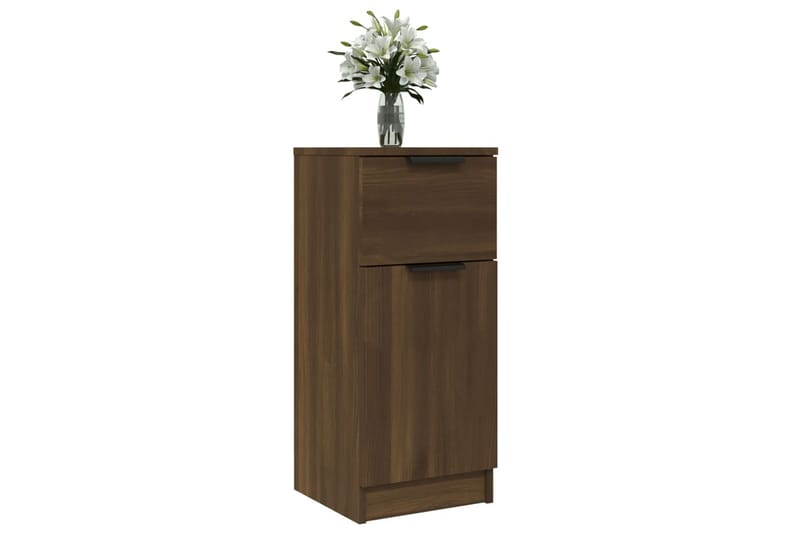 beBasic Skänkar 2 st brun ek 30x30x70 cm konstruerat trä - Förvaring - Förvaringsmöbler - Skänkar & sideboards